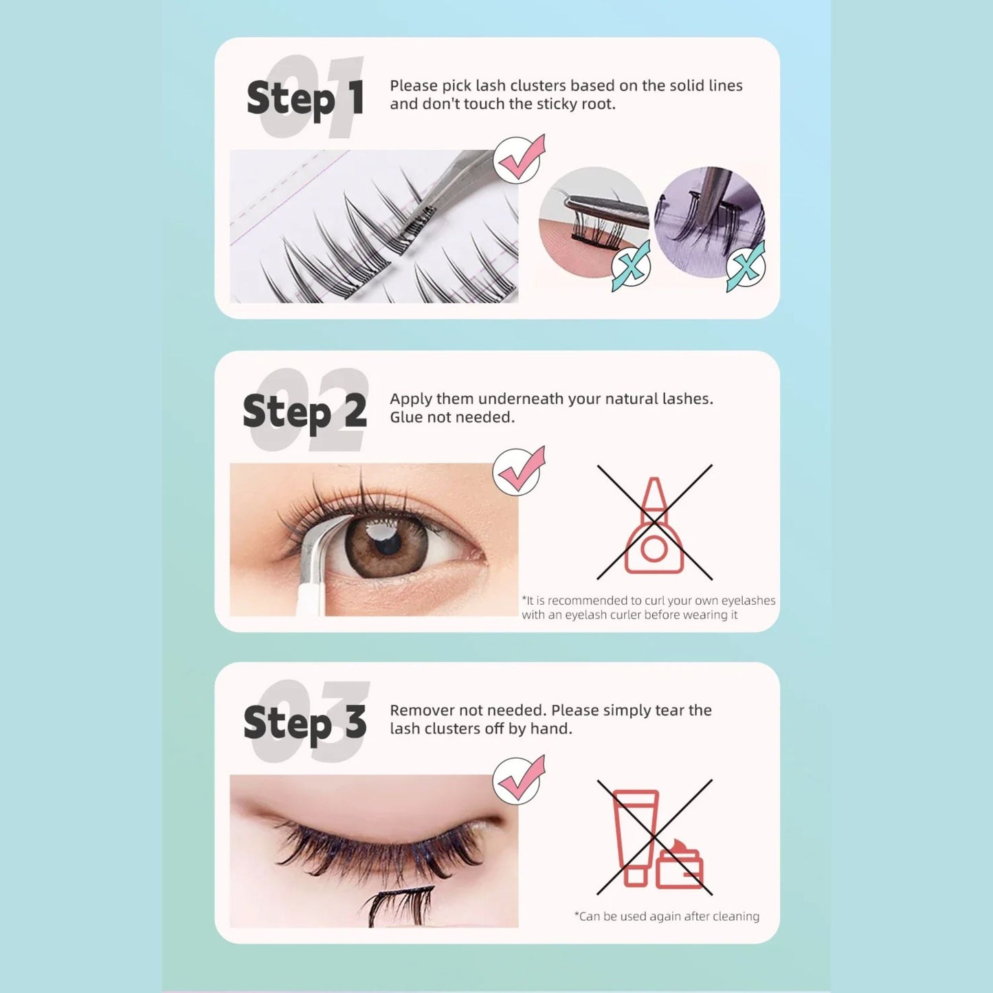 Self-Adhesive Reusable Lash