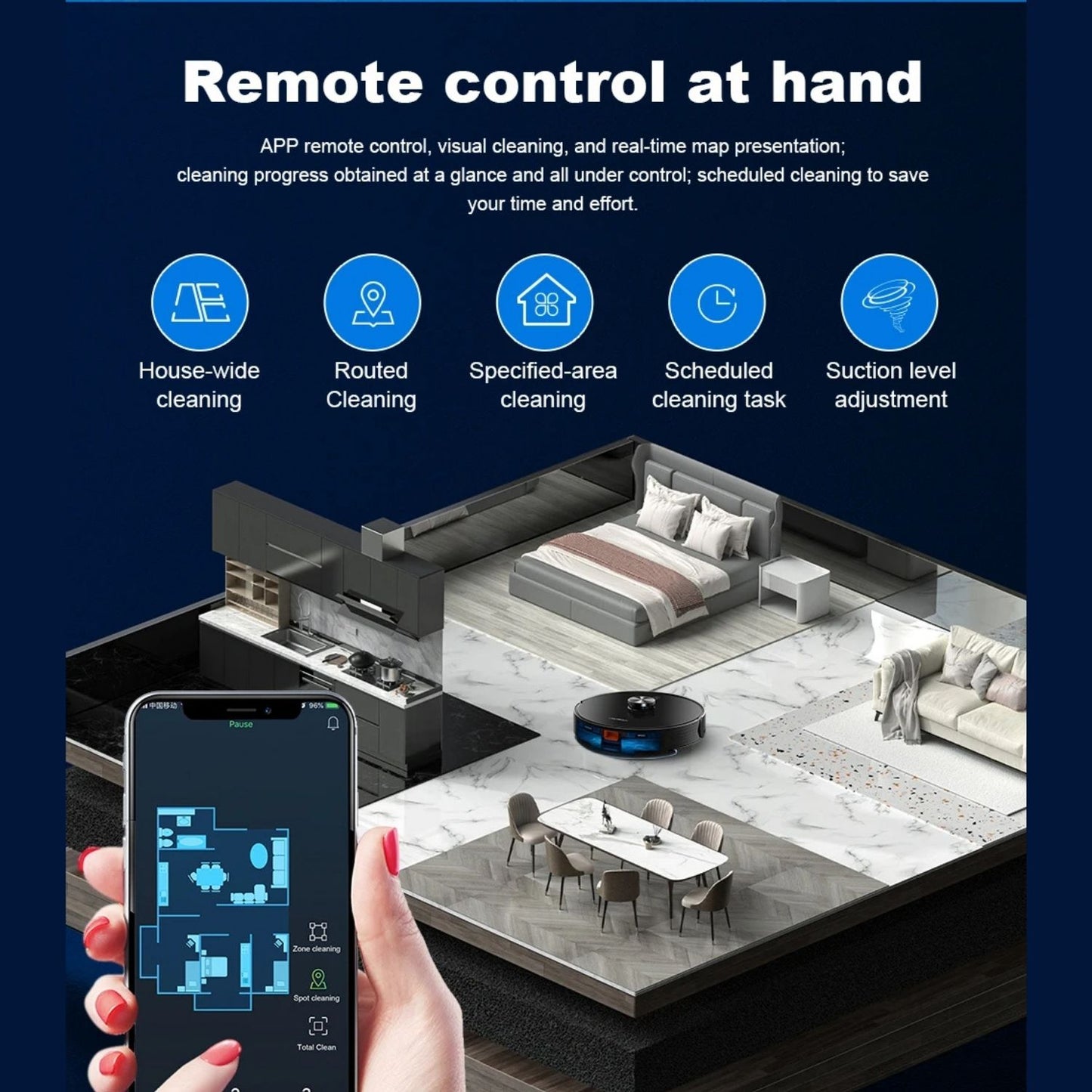 Smart Robot Vacuum Cleaner – Laser Lidar Navigation