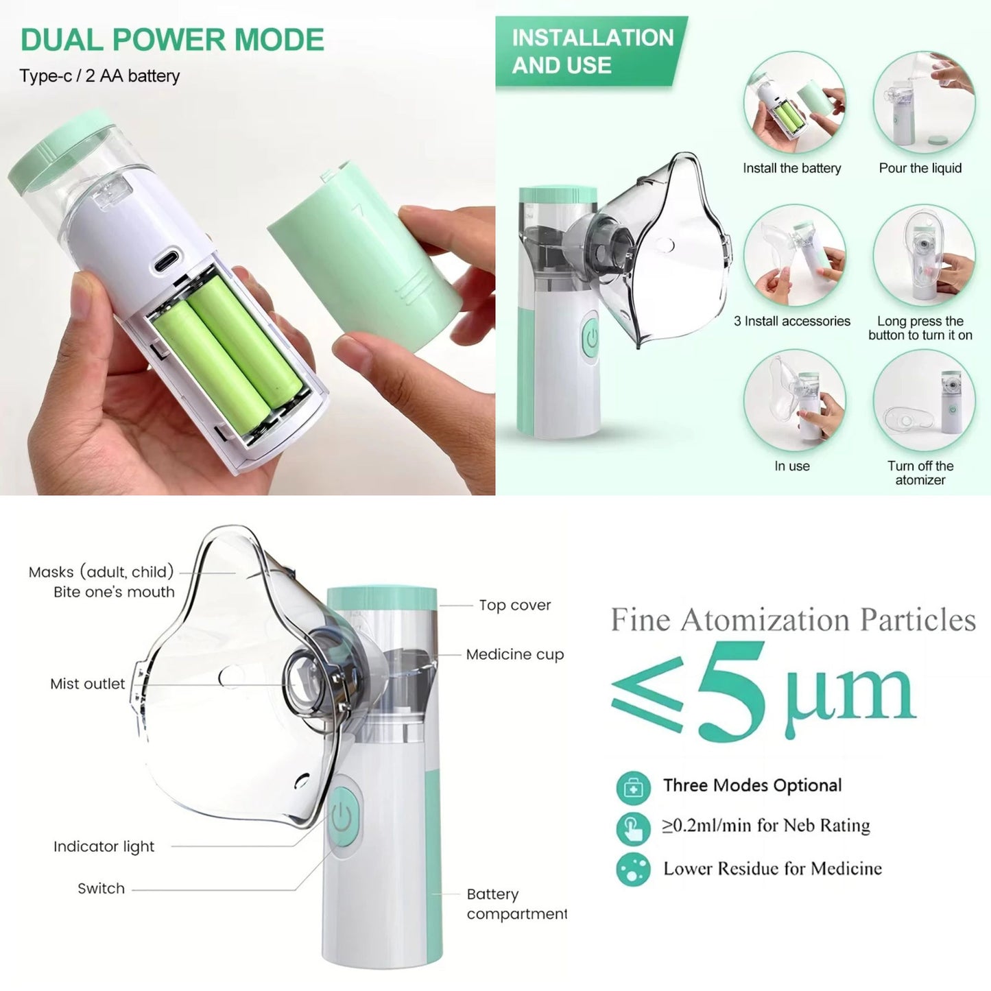 Portable Mesh Nebulizer