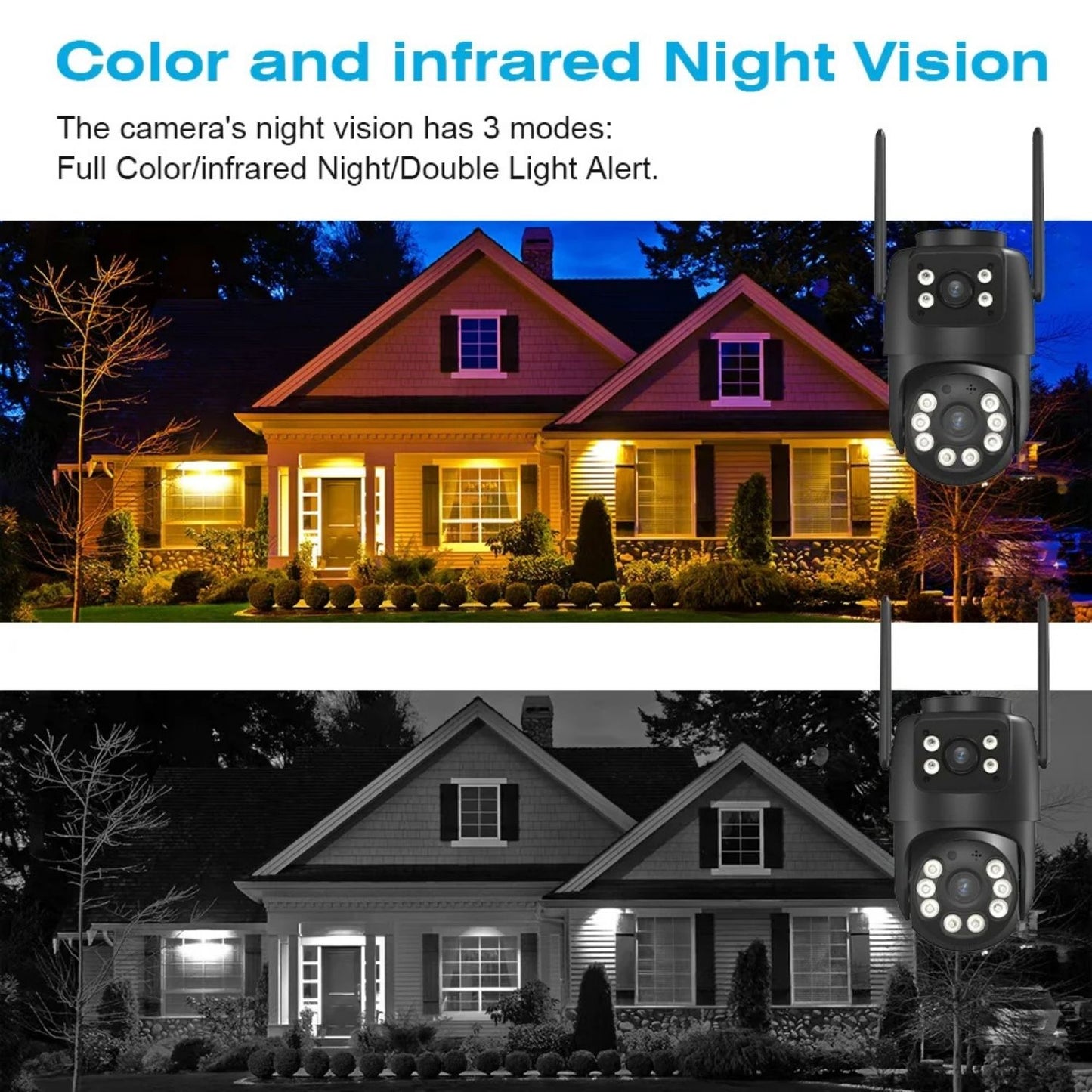 360 Outdoor Security Camera 8MP with AI Human Detection & Night Vision