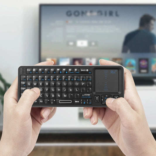 Mini Bluetooth & 2.4GHz Wireless Backlit Keyboard with Touchpad & IR Learning