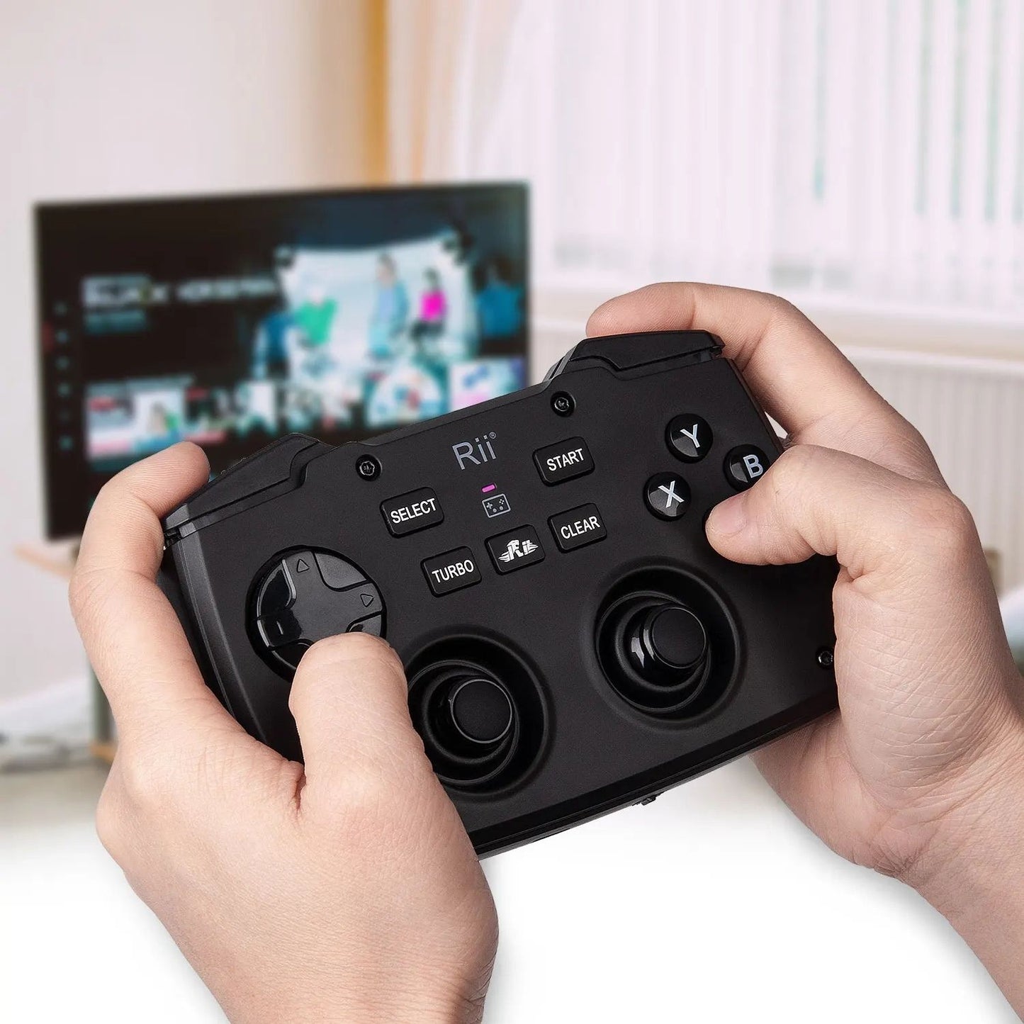 Rii Mini Wireless Game Controller Keyboard Combo with Touchpad & Backlit
