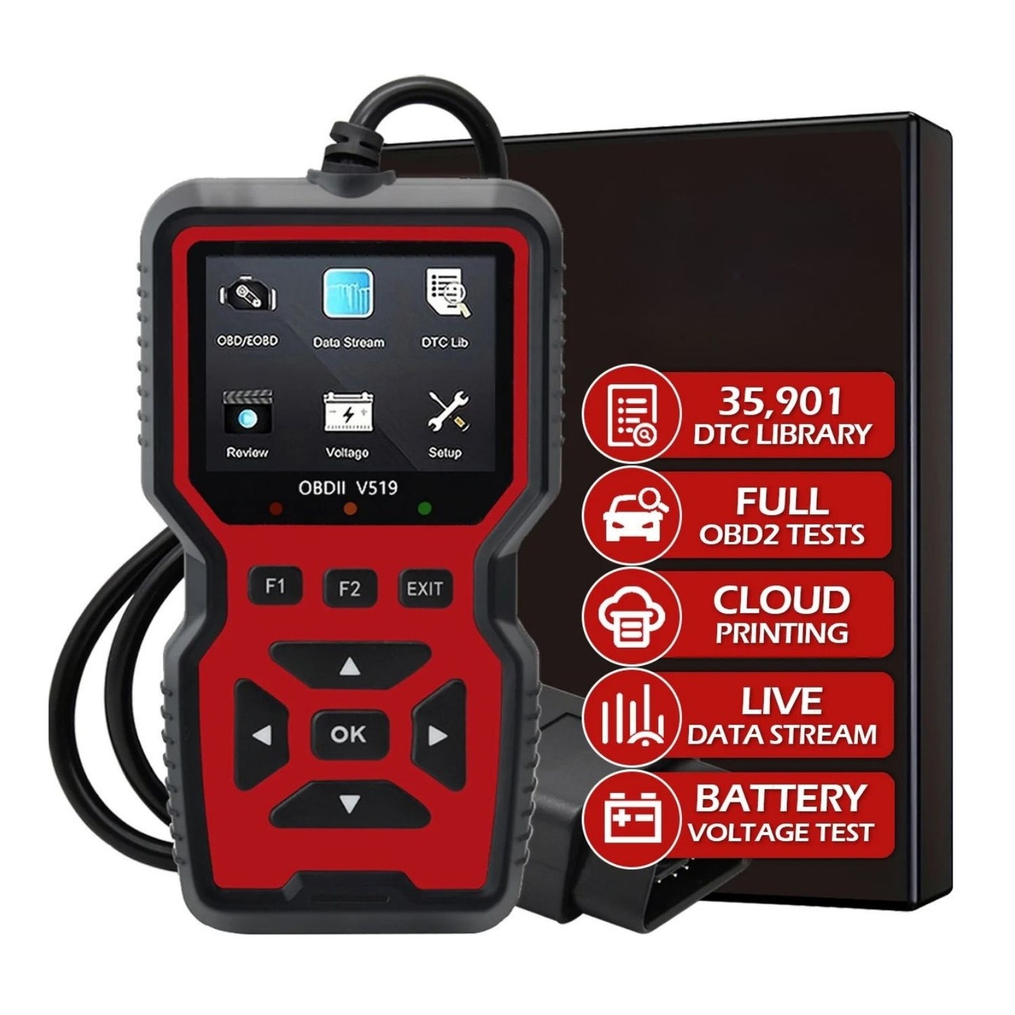 Professional Car OBD2 Scanner | Engine Code Reader & Diagnostic Tool