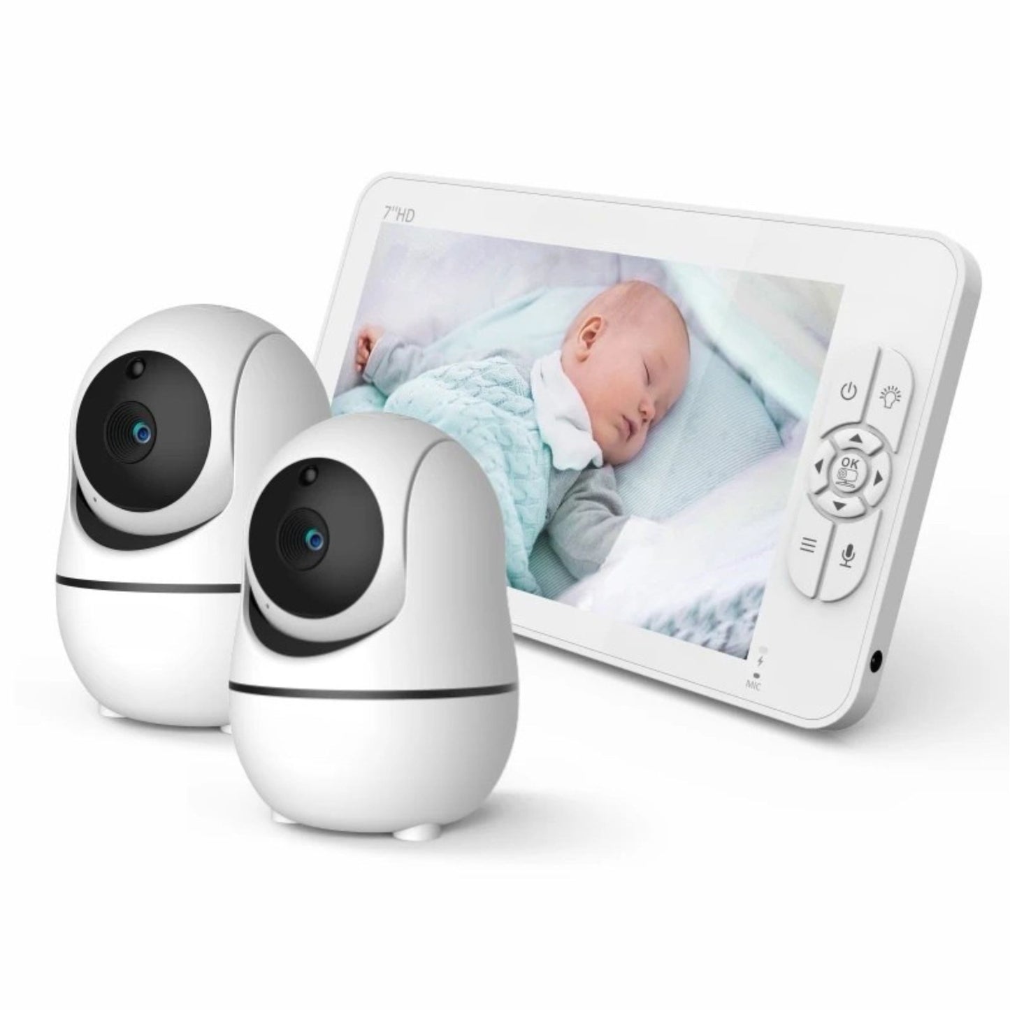 Baby Monitor 7" HD Split Screen