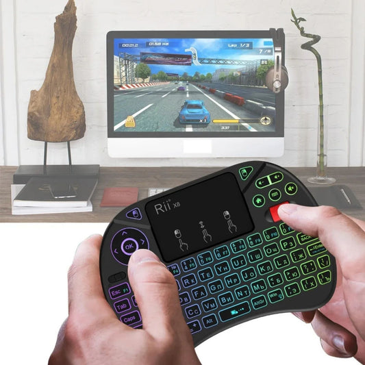 Rii X8 2.4GHz Wireless Mini Keyboard with Touchpad & Backlit