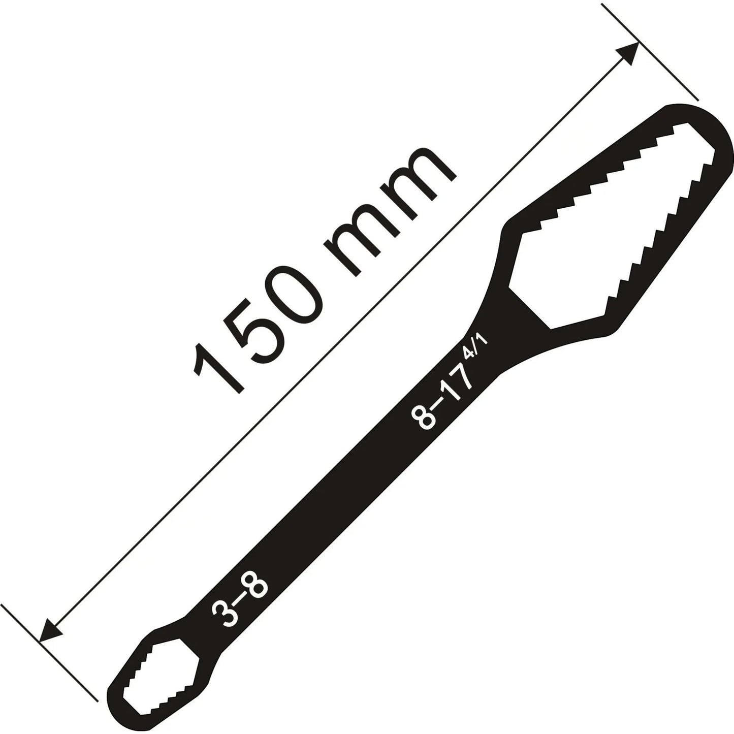 Universal Torx Wrench 3-17mm