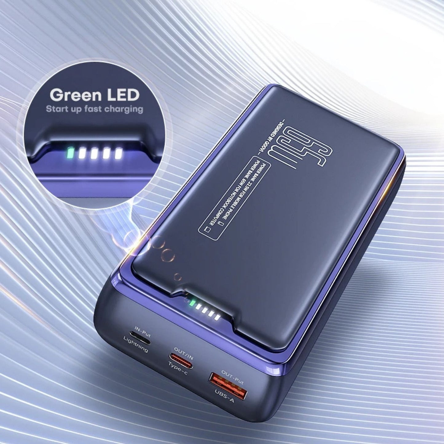 30000mAh Power Bank 65W