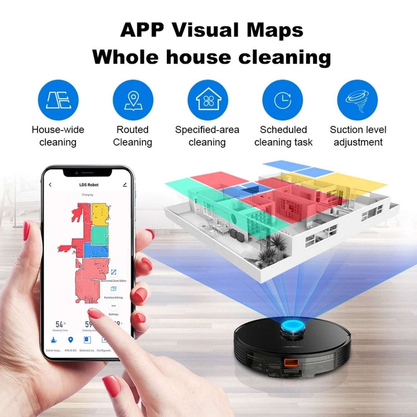 Smart Robot Vacuum Cleaner – Laser Lidar Navigation
