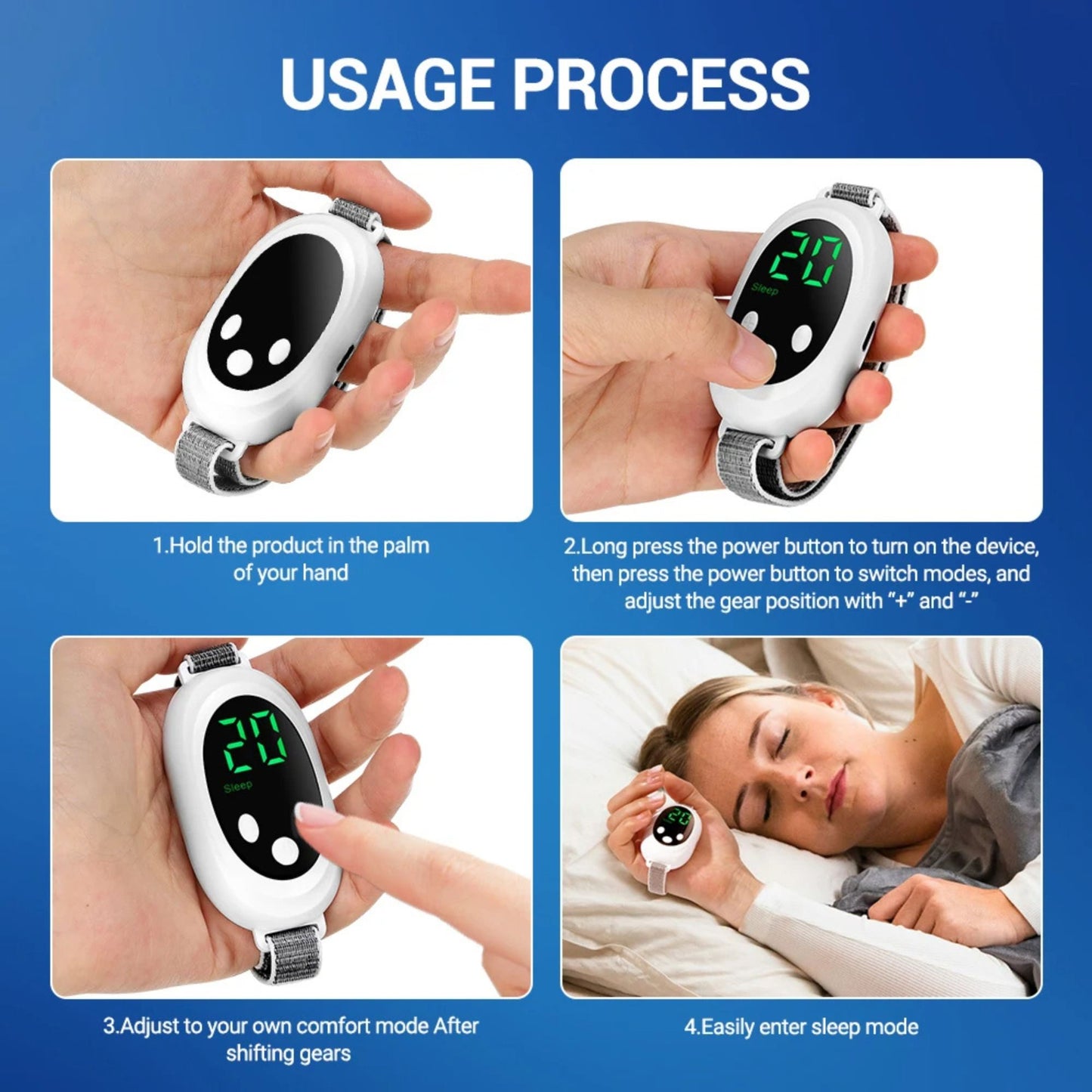 Smart Palm Sleep Massage Device