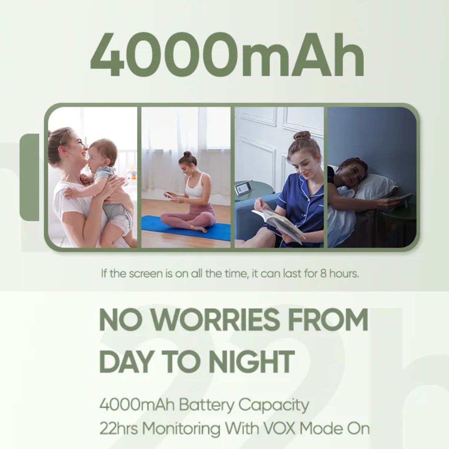 Baby Monitor 7" HD Split Screen