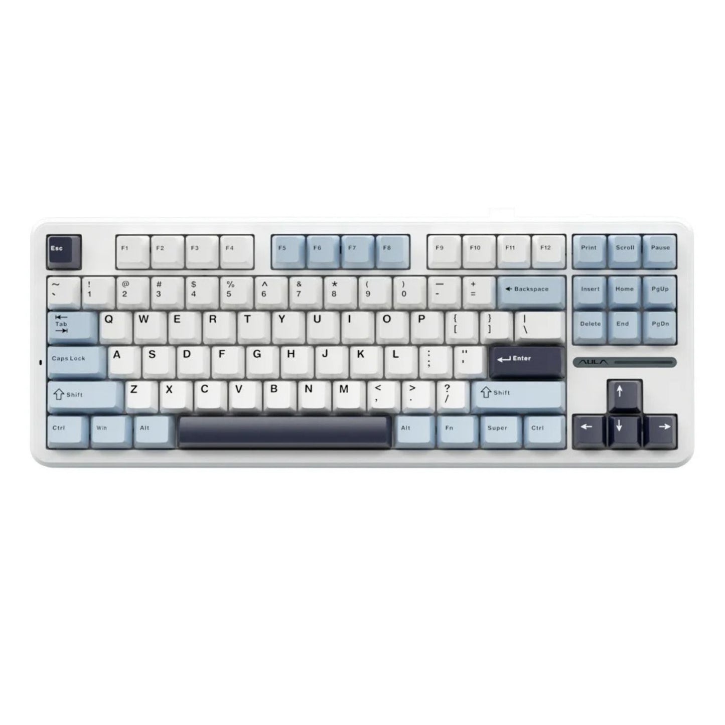 Mechanical Keyboard Tri-Mode Wireless RGB 87 Key Hot-Swappable with Noise Reduction and PBT Keycaps