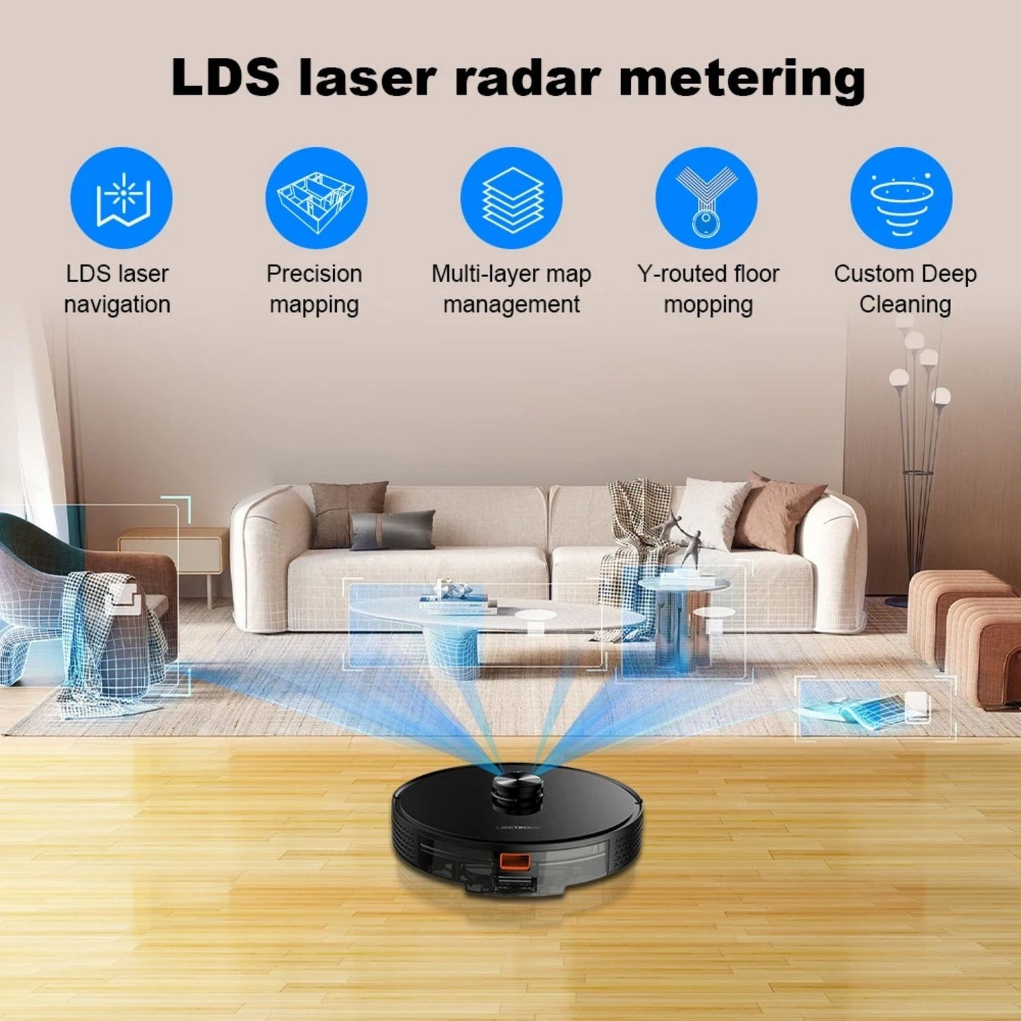 Smart Robot Vacuum Cleaner – Laser Lidar Navigation