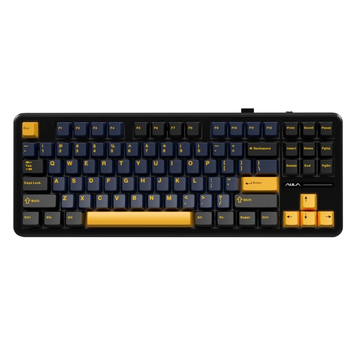 Mechanical Keyboard Tri-Mode Wireless RGB 87 Key Hot-Swappable with Noise Reduction and PBT Keycaps