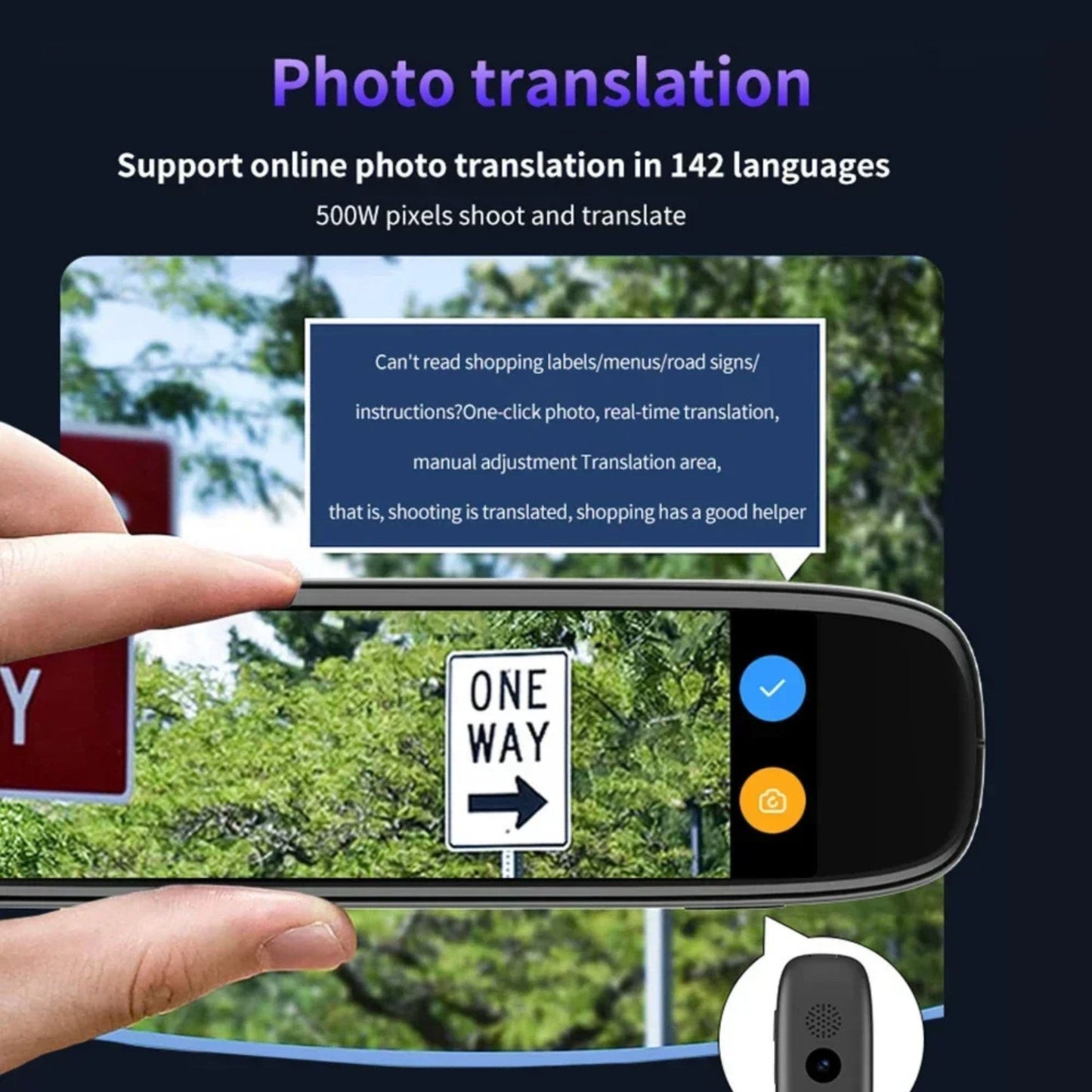 Smart Voice Translator Pen – 142 Languages