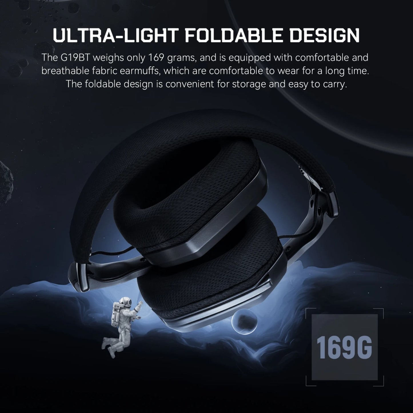 SuperEQ Tri-Mode Wireless Gaming Headset