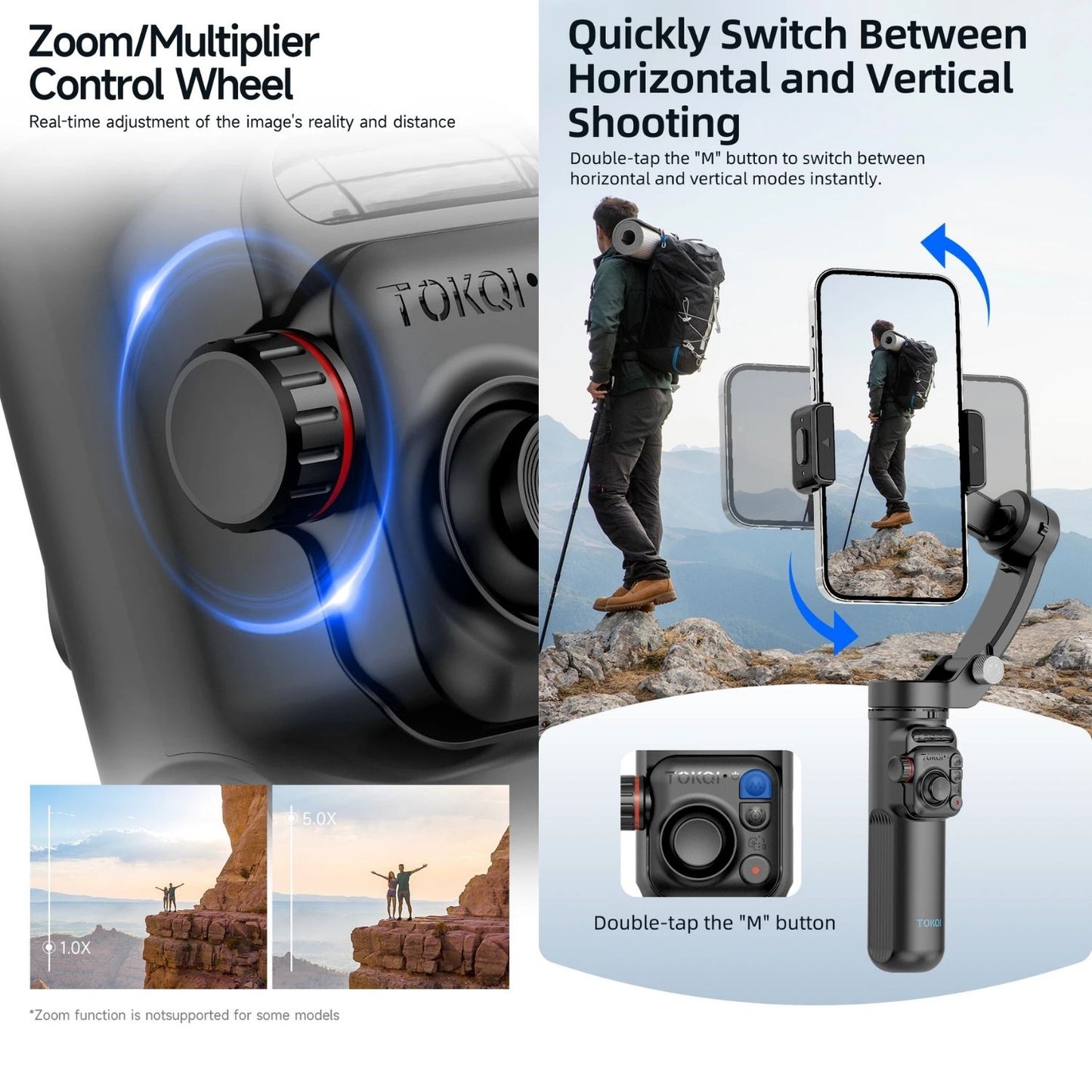 Handheld 3-Axis Smartphone Gimbal Stabilizer with Tripod, Remote & AI Tracking for iPhone and Android